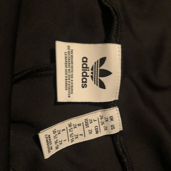 Plus size Adidas Bicycle Shorts 2X - Picture 2 of 2